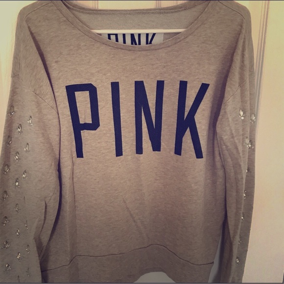 PINK Victoria's Secret Tops - 🔥SALE🔥PINK Beige  LongSleeve